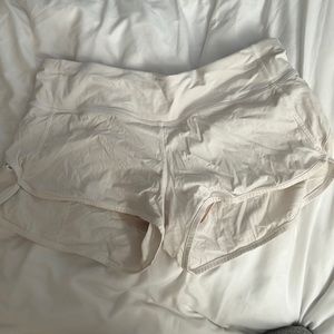White Size 6 Lululemon Shorts
